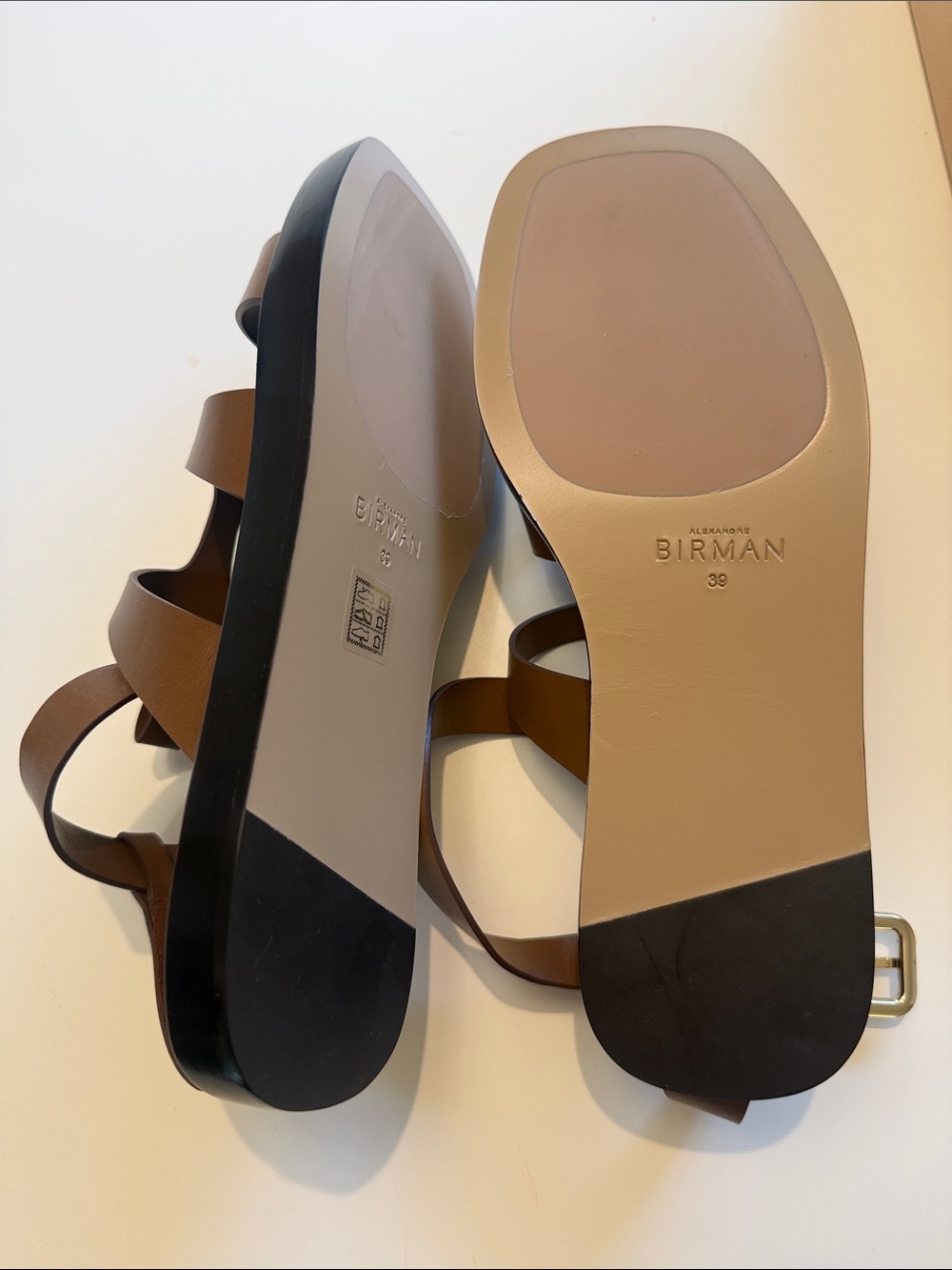 Alexandre Birman Brown Leather Strappy Ankle Buckle Sandals - Picture 4 of 8